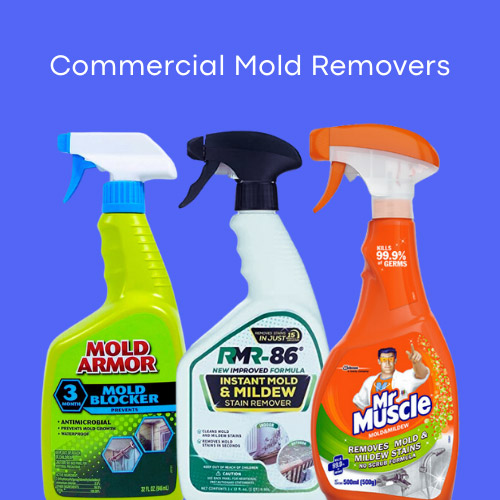 Removing the Mold with Commercial Mold Removers