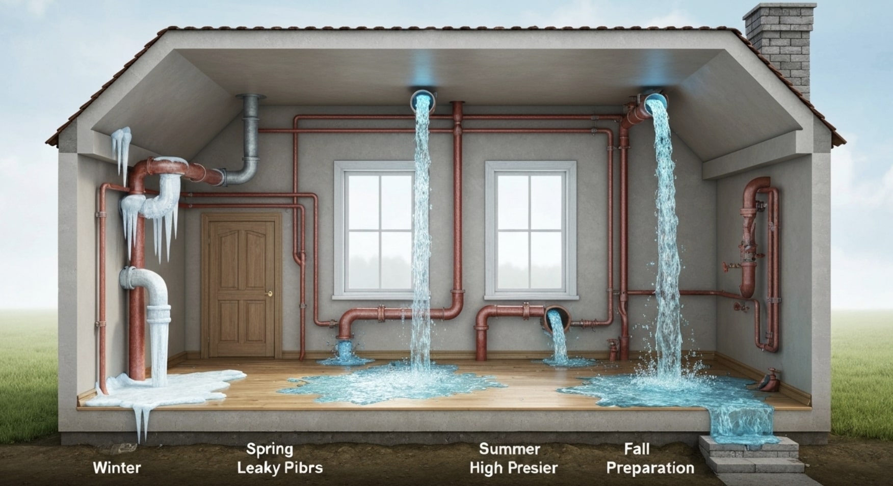 How Seasonal Changes Affect Plumbing System? | Oasis Plumbers